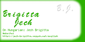 brigitta jech business card